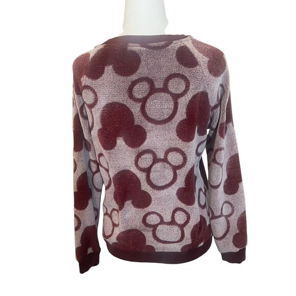 MICKEY MOUSE DISNEY FLEECE CREWNECK SWEATSHIRT WOMENS SIZE SMALL - Picture 3 of 9